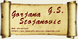 Gorjana Stojanović vizit kartica